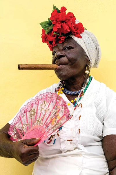 Global Identities: Woman Smoking Cigar In Havana Cuba by Susanne Kremer