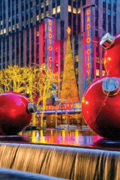 Christmas Decoration In New York City by Susanne Kremer wall art