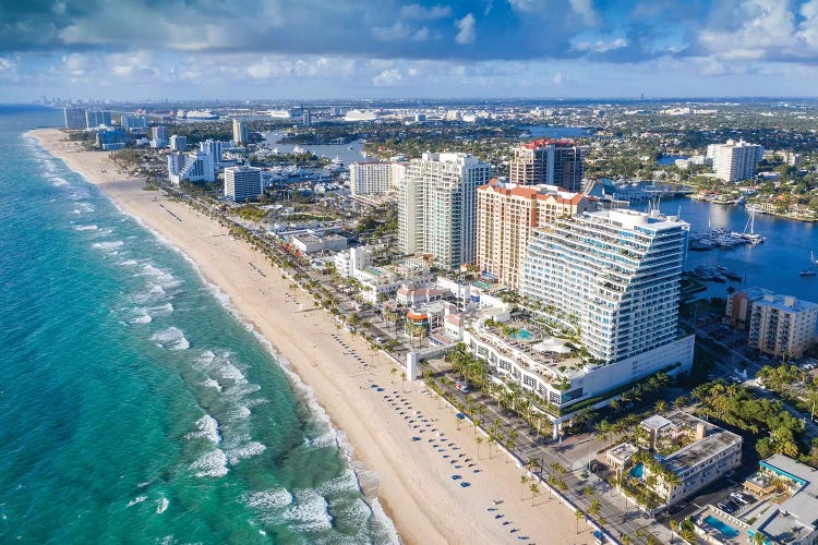 Aerial Fort Lauderdale Beach