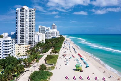 Above All, Miami Beach Florida by Susanne Kremer art print