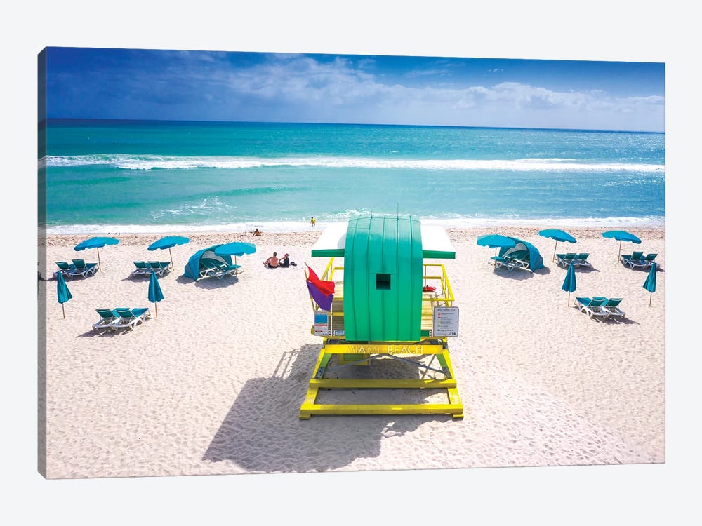 Ocean Side, Miami Beach Florida by Susanne Kremer 1-piece Art Print