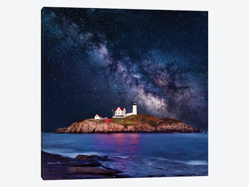 Cape Neddick, Nubble Lighthouse  by Susanne Kremer 1-piece Canvas Art