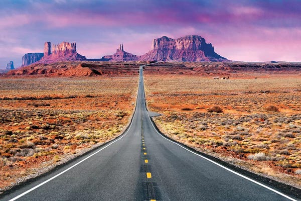 Road To Monument Valley, Sunset
