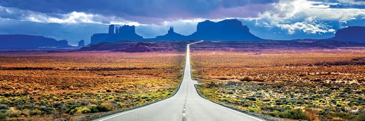 Stormy Road To Monument Valley