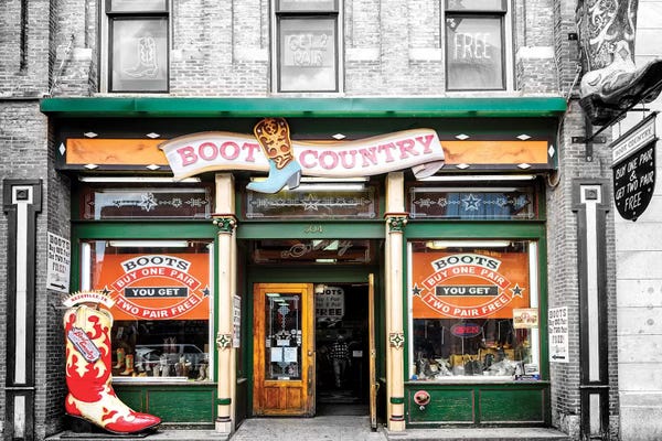 Country & Western: Nashville Boot Country by Susanne Kremer