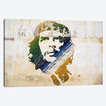 Che Wall Painting Old Havana  Canvas Print #SKR36} by Susanne Kremer Canvas Wall Art
