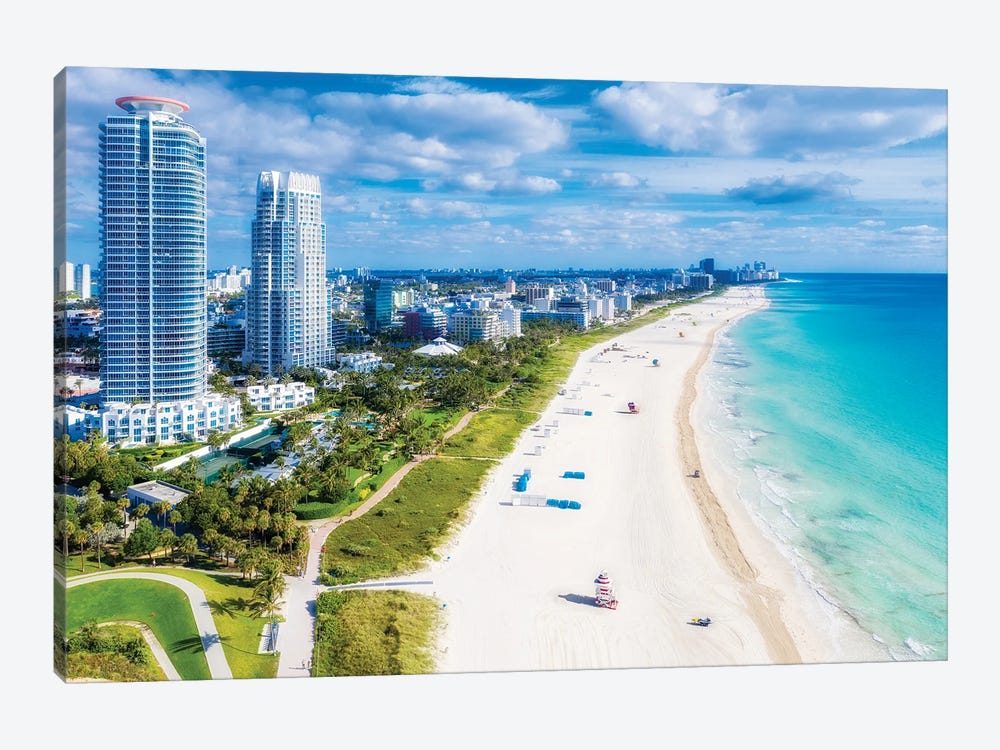Miami Beach Florida by Susanne Kremer 1-piece Canvas Print