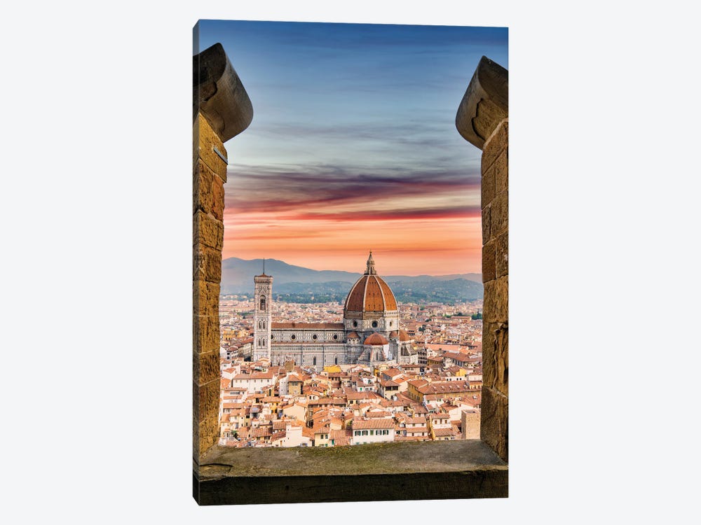 Florence From The Top,Italy by Susanne Kremer 1-piece Canvas Art Print