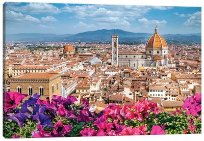 Spring Morning Florence,Italy Canvas Art Print - Tuscany