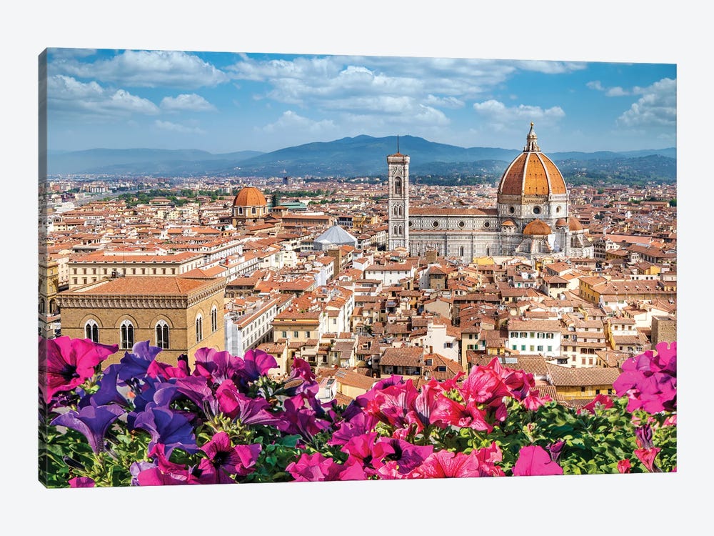 Spring Morning Florence,Italy by Susanne Kremer 1-piece Canvas Art Print