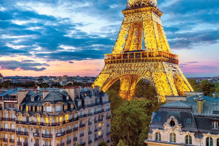 Best VIew In Town Eiffel Tower Paris by Susanne Kremer wall art