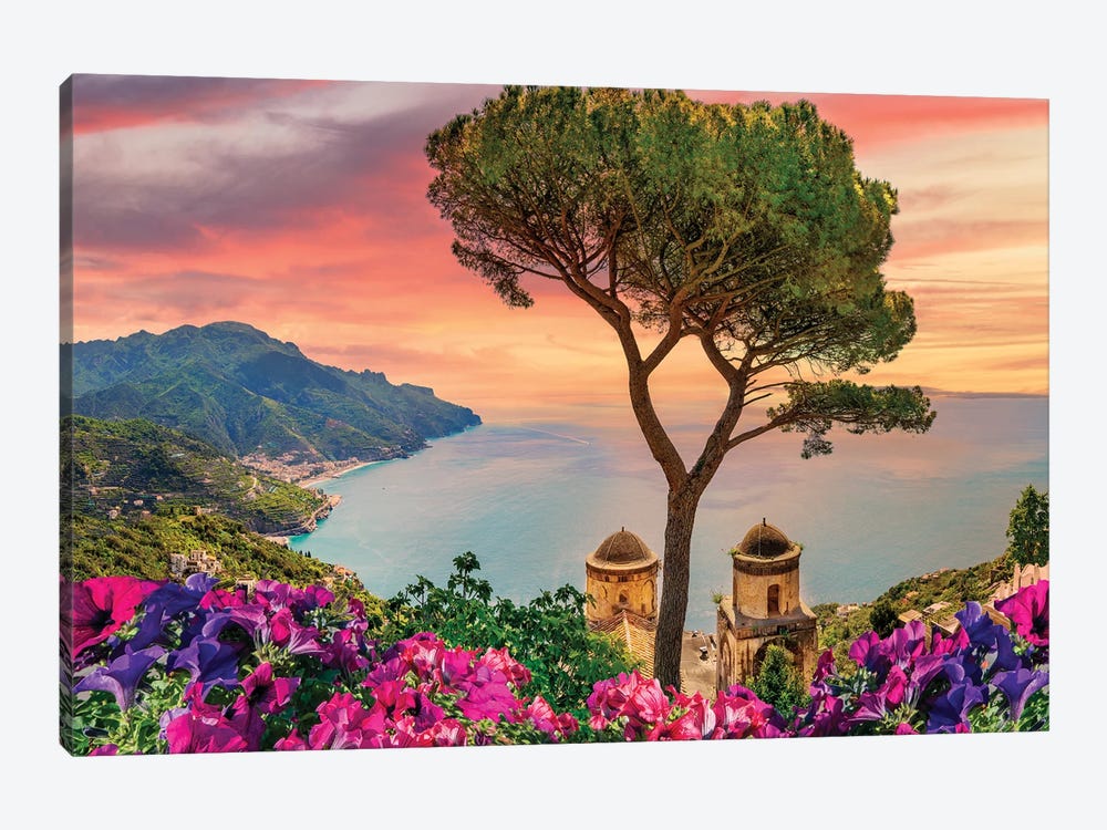 Amalfi Coast Sunset,Italy by Susanne Kremer 1-piece Art Print