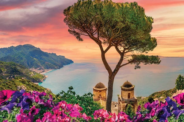 Campania: Amalfi Coast Sunset,Italy by Susanne Kremer