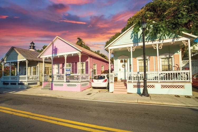 Colorful Homes in Key West, Florida