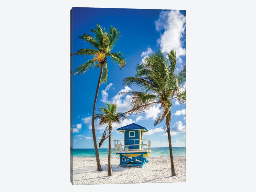 Happy Hour At The Beach, South Florida by Susanne Kremer 1-piece Canvas Art