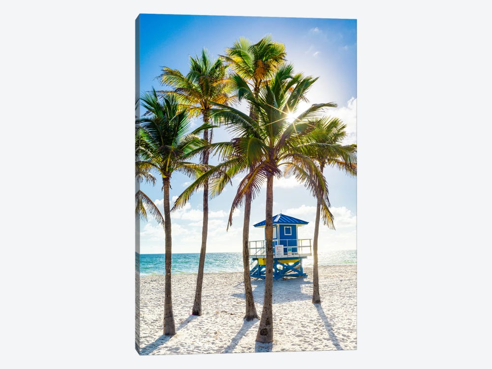 Sunny Beach Days, South Florida by Susanne Kremer 1-piece Canvas Print