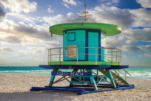 Florida Beaches: Miami Beach Blues, Florida by Susanne Kremer