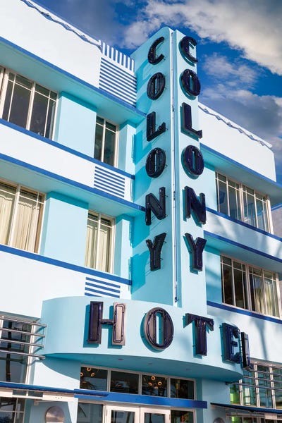 Miami: Art Deco Blue II, Miami Florida by Susanne Kremer