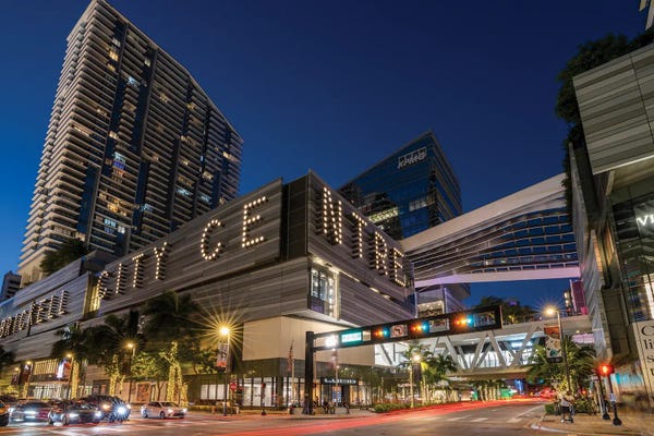 Miami: Miami Downtown By Night, Miami Florida by Susanne Kremer