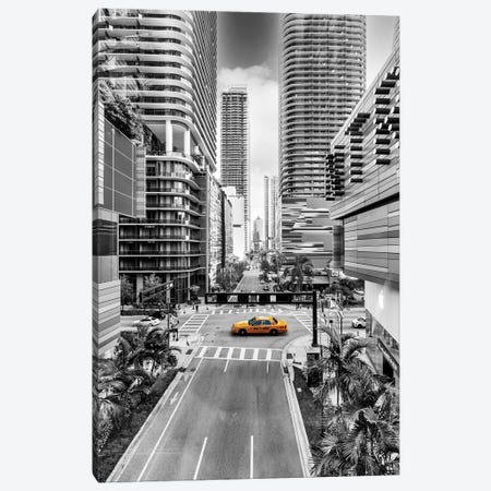 Sunshine Cab, Miami Downtown Canvas Print #SKR469} by Susanne Kremer Canvas Art Print