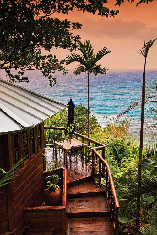 Coastal View from Hillside, Geejam Hotel  by Susanne Kremer wall art