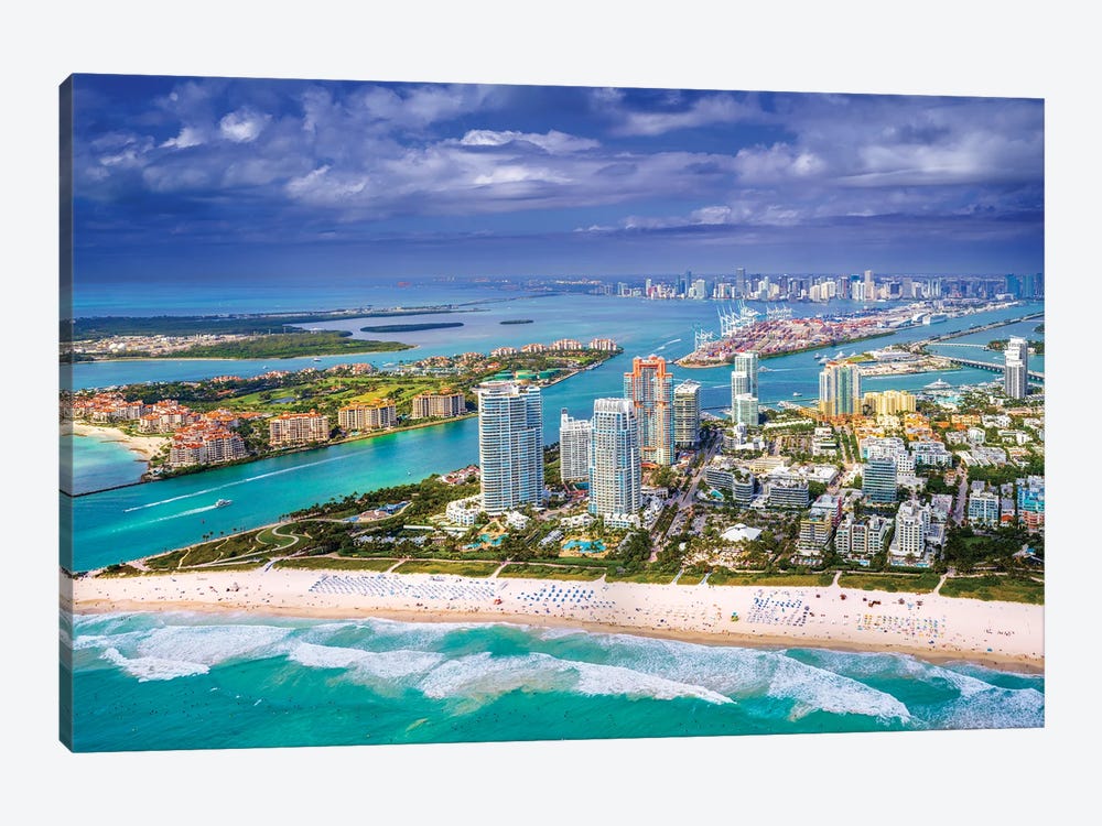 Miami South Beach From The Helicopter II by Susanne Kremer 1-piece Art Print