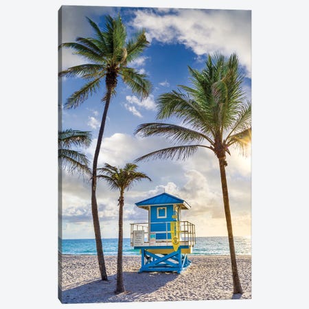 South Florida Sunny Beach Day Canvas Print #SKR494} by Susanne Kremer Art Print