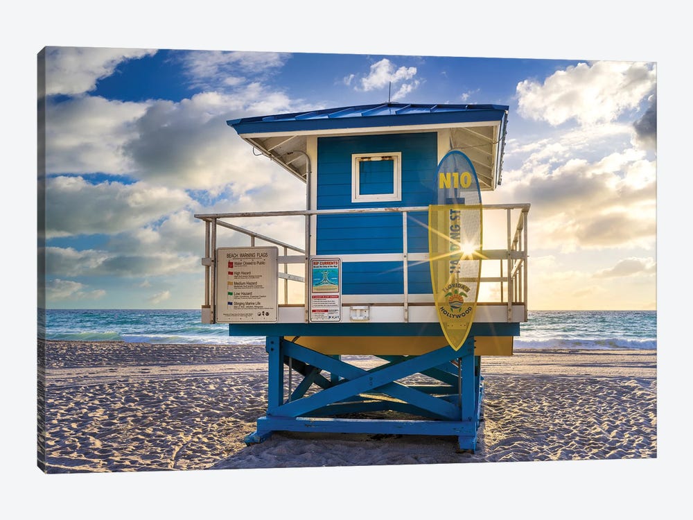 South Florida Beach Morning Star by Susanne Kremer 1-piece Canvas Wall Art