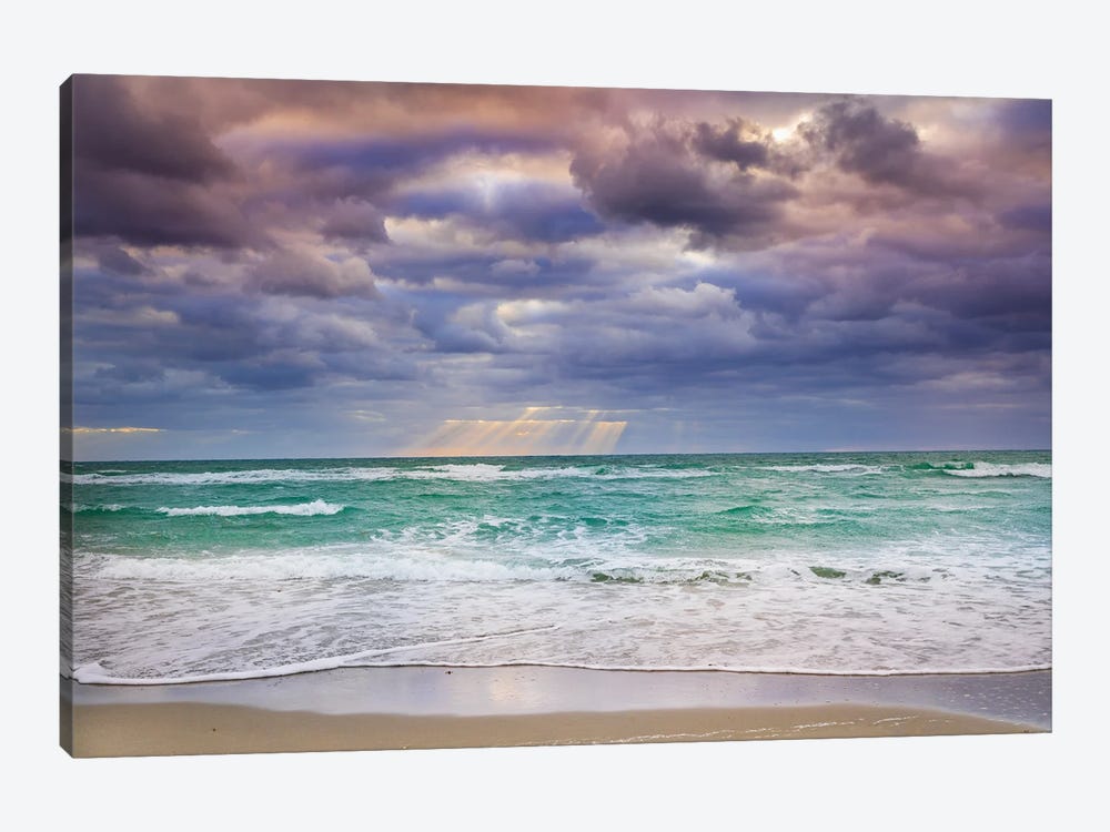 Quiet Storm, Miami Beach Florida by Susanne Kremer 1-piece Canvas Print