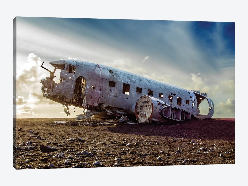 Aircraft Wreck DC3 by Susanne Kremer 1-piece Canvas Artwork