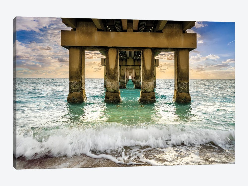 High Tide, Miami Beach Florida by Susanne Kremer 1-piece Canvas Art