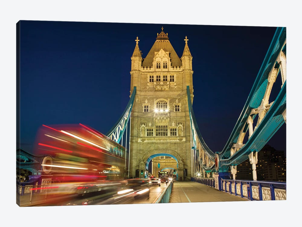 Tower Bridge And The Red Bus, United Kingdom by Susanne Kremer 1-piece Art Print