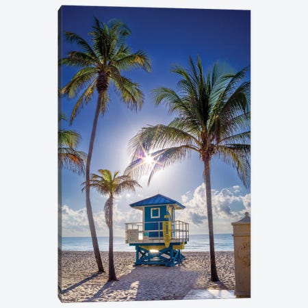 The Perfect Beach Day, Miami Florida Canvas Print #SKR523} by Susanne Kremer Canvas Artwork