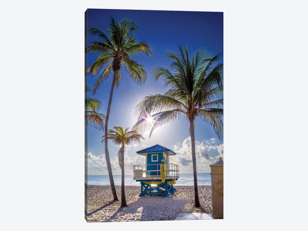 The Perfect Beach Day, Miami Florida by Susanne Kremer 1-piece Canvas Wall Art