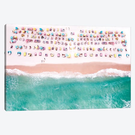 Beach Candy In Pastel, Miami Beach Florida Canvas Print #SKR525} by Susanne Kremer Art Print