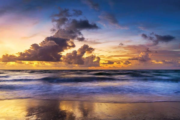 Florida Beaches: Before Sunrise 2 Florida Beach by Susanne Kremer