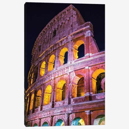 Colosseum Wall  Canvas Print #SKR52} by Susanne Kremer Art Print