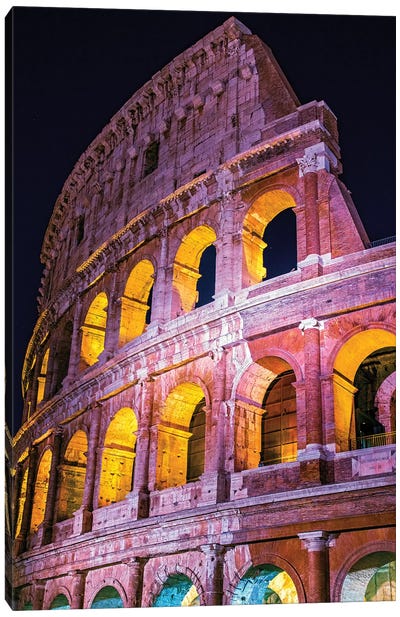 Colosseum Wall  Canvas Art Print - The Seven Wonders of the World