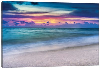 After the Rain Sunrise at the Beach Florida Canvas Art Print - Tropical Beach Art