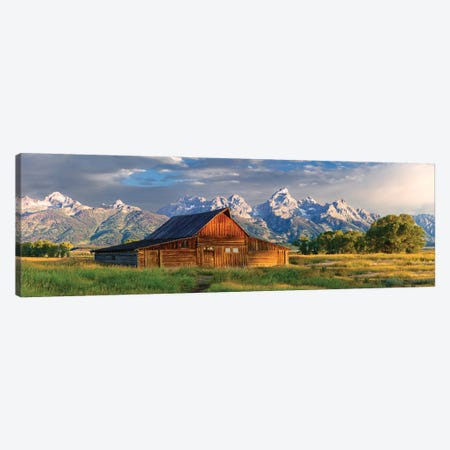 Historic Barn Grand Teton , Wyoming Canvas Print #SKR548} by Susanne Kremer Canvas Artwork