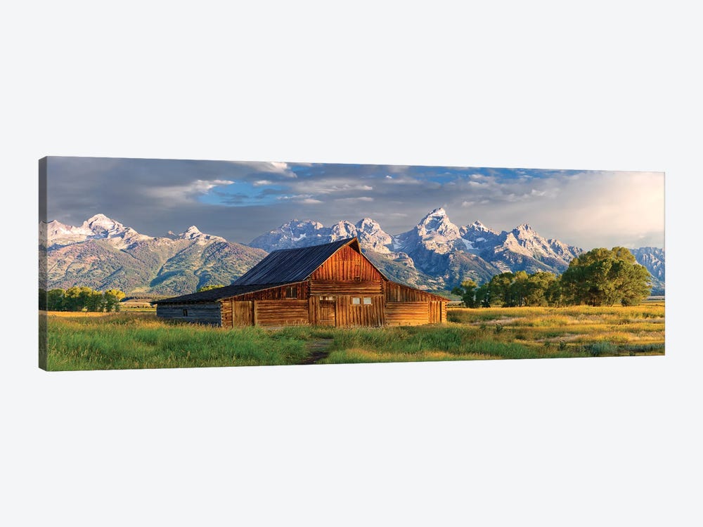Historic Barn Grand Teton , Wyoming 1-piece Canvas Art Print