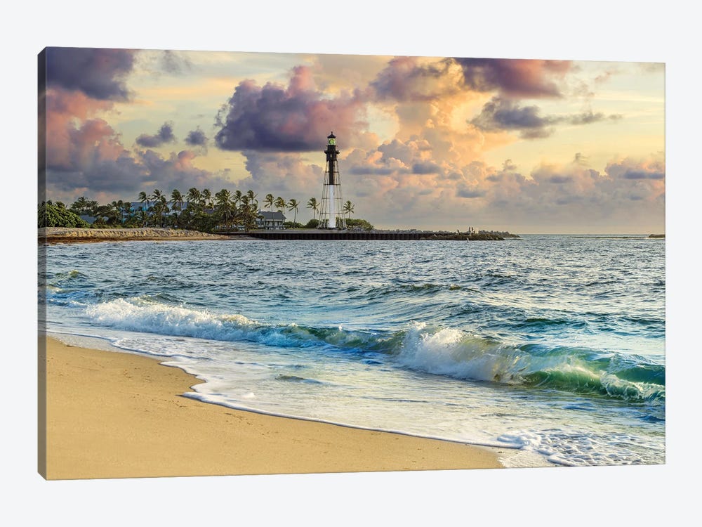 Hillsboro Beach At Sunrise, Florida by Susanne Kremer 1-piece Art Print