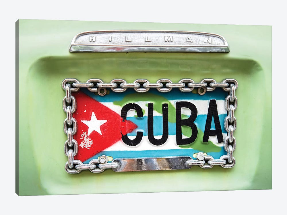 Cuban Plate, Streets of Havana  by Susanne Kremer 1-piece Canvas Art Print