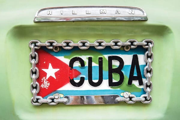 Caribbean Culture: Cuban Plate, Streets of Havana  by Susanne Kremer