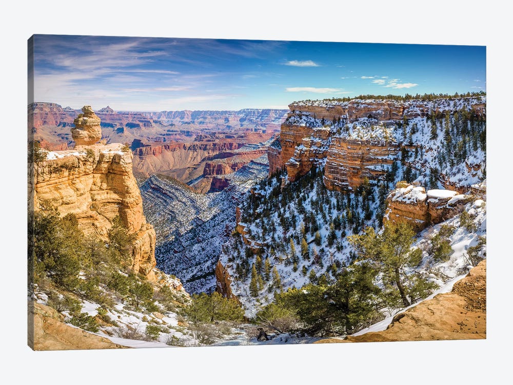 Grand Canyon South Rim Panoramic View by Susanne Kremer 1-piece Canvas Artwork