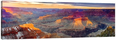 Grand Canyon Glow At Sunset Canvas Art Print - Grand Canyon National Park Art