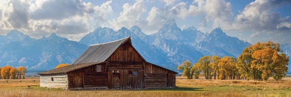 Wyoming: Grand Teton Barn In Fall by Susanne Kremer
