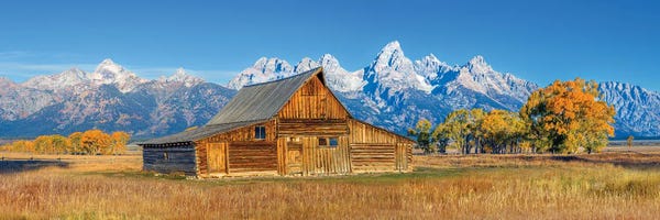 Wyoming: Grand Teton Panorama In Fall by Susanne Kremer