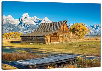 Wyoming Grand Teton Canvas Art Print - Mountains Scenic Photography