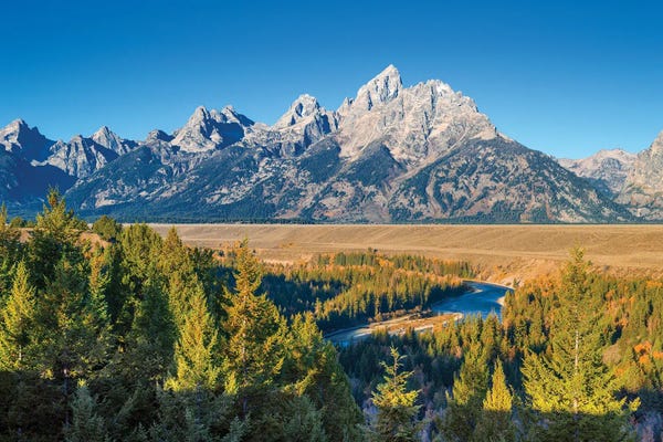 Snake River Grand Teton Sunny Morning